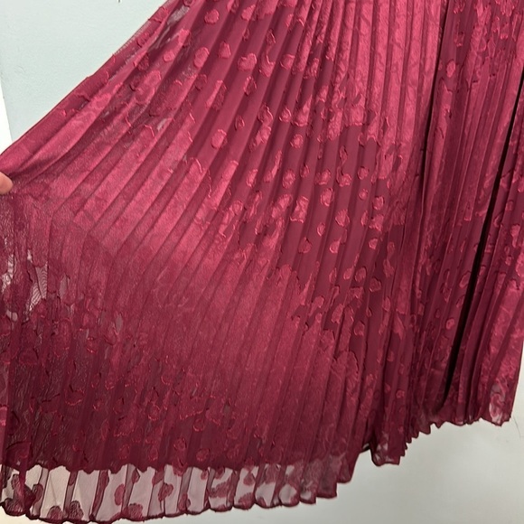 Anthropologie Toulon Pleated Mini Dress in Plum Sz S - Picture 10 of 14